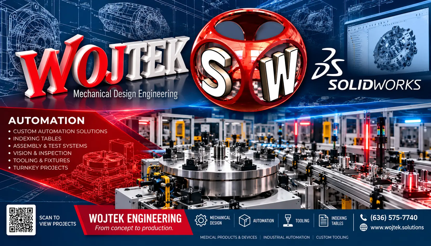 WOJTEK Mechanical Design Engineering capabilities