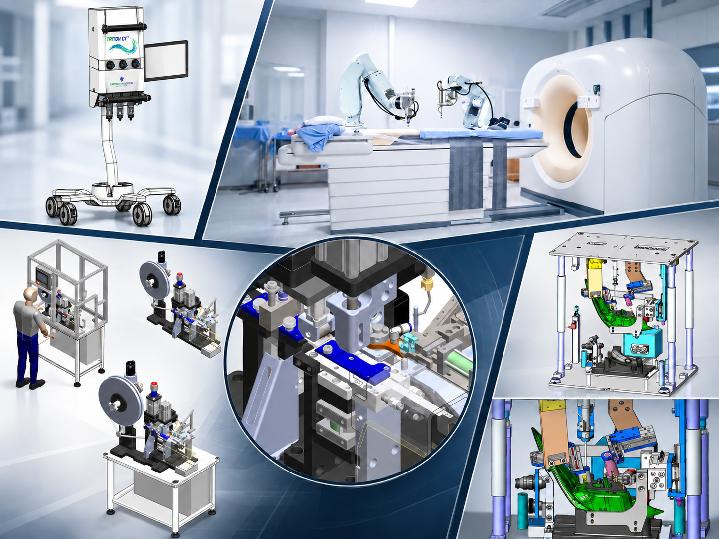 WOJTEK medical-device, automation, tooling, and production-equipment engineering projects